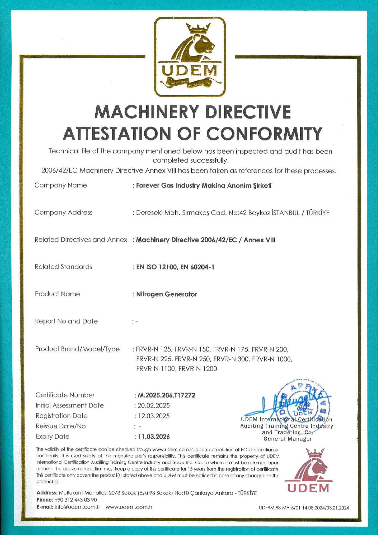 1-nitrogen-generator-certificate