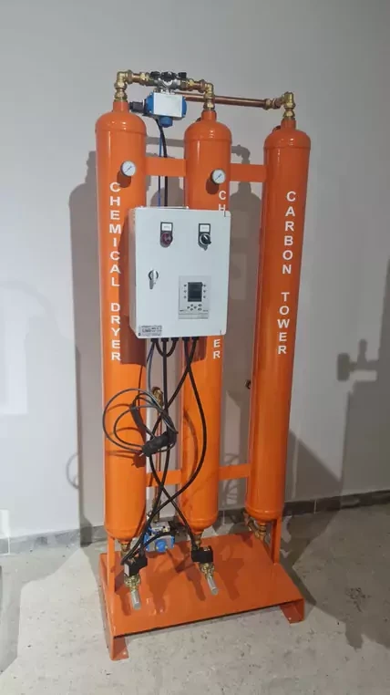Chemical Air Dryer with Integrated Carbon Tower 1.
