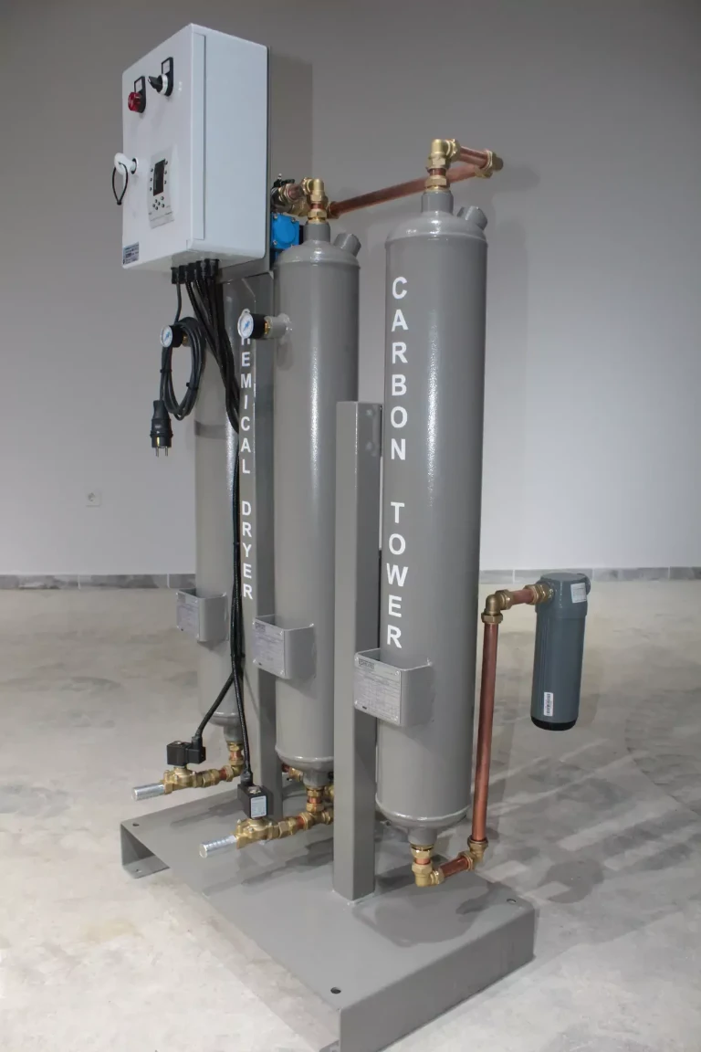 Chemical Air Dryer with Integrated Carbon Tower 3.