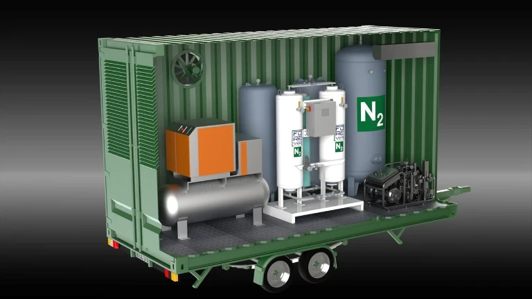 Mobile Container Type Nitrogen Generator.